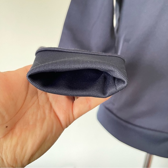 Tory Burch Sport Navy Blue Jacket size Small NWOT Ruffle Trim - Picture 5 of 11